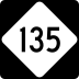 North Carolina Highway 135 marker