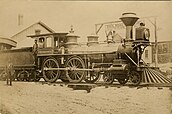 Narragansett Pier Railroad engine #1 in 1876