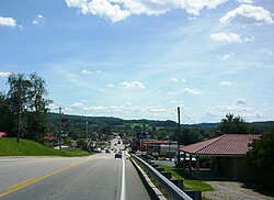 North Center Avenue, overlooking the business district