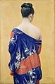 岡田三郎助『Ayame的衣服』1927年