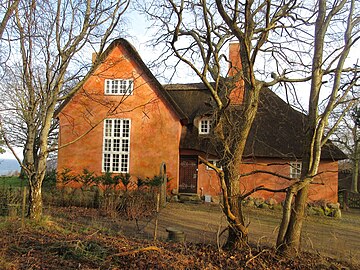 The main building seen from the west