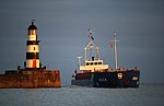 Lighthouse on the harbour breakwater