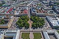 Aerial photo of Arts Square in Saint Petersburg.
