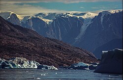 Landscape of Scoresby Land: the Stauning Alps.