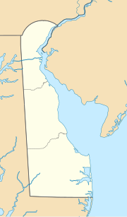 Location of the confluence of Red Lion Creek and Delaware River