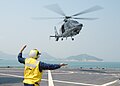 与美国海军进行联合训练的EC155 B1海豚直升机
