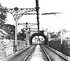 The centrally-located overhead power rail of B&O's Baltimore Belt Line in 1901