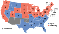 Map of the 1900 electoral college