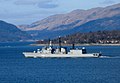 frigate F207 Bremen in the Firth of Clyde