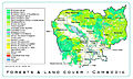 Image 53A map of forests, vegetation and land use in Cambodia (from Geography of Cambodia)