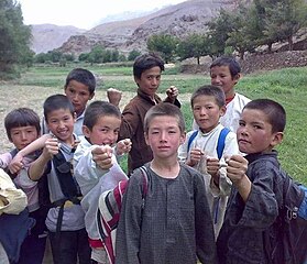 Hazara schoolboys in Afghanistan