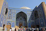 Iwan entrance of the Sheikh Lotfollah Mosque in Isfahan, Iran, built under the Safavids in the early 17th century