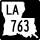 Louisiana Highway 763 marker