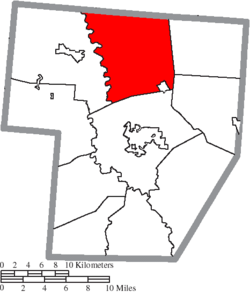 Location of Paint Township in Fayette County