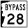 New Hampshire Route 28 Bypass marker