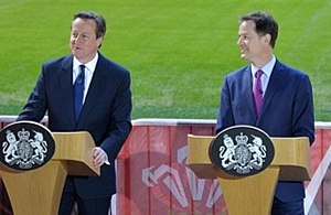2015 photograph of Cameron and Clegg