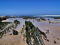 Rock formations on Praia do monte Clérigo