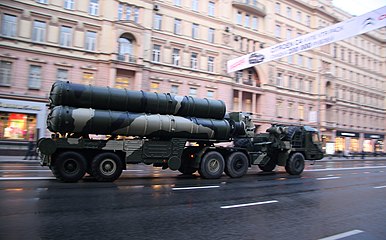 S-400 system during a rehearsal for Russia's 2009 Victory Day parade in Moscow
