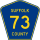 County Route 73 marker