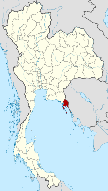 达叻府在泰国的位置