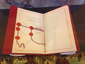 爱丽舍条约文本及其签署人之签署