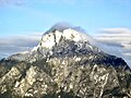 Traunstein with snow