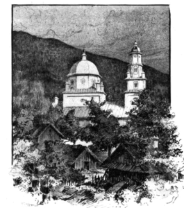 Drawing of Uspenia Monastery in the early 20th century