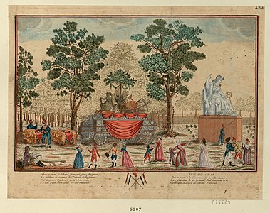 Ceremony of the Cult of the Supreme Being in the National Garden (Tuileries), 1794