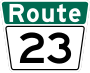 Route 23 marker