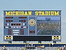 The scoreboard at Michigan Stadium, showing the final result of the game