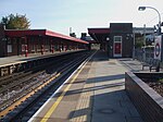 The tracks and platforms at Becontree station in 2008