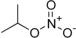 Skeletal formula of isopropyl nitrate