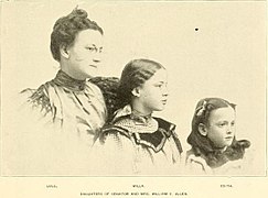 Lulu, Willa and Edith Allen, daughters of William V. Allen