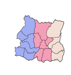 Location of Eastern Development Region