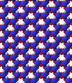 View of dioctahedral sheet structure of mica emphasizing octahedral sites