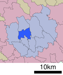 Location of Ōmiya-ku in Saitama