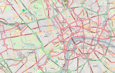 Location map Central London