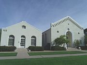 The Temple Beth Israel (1922)/ First Chinese Baptist Church (1957)/ Iglesia Bautista Central (1981) was built in 1922 and is located at 122 E. Culver St.. It was Phoenix's first synagogue and the building later served as Phoenix's First Chinese Baptist Church and from 1981 to 2002, the Hispanic community as the Iglesia Bautista Central. It was listed in the National Register of Historic Places on February 22, 2011, reference #11000043.