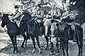 Red officers on their horses during the Finnish Civil War