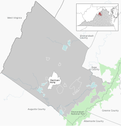 Rawley Springs is located in Rockingham County, Virginia