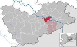 施特鲁彭在萨克森施韦茨-东厄尔士山县的位置