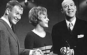 Thore Skogman, Eva Bysing and Lennart Hyland in 1966.