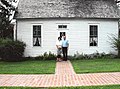 Visitors at birthplace of Harry S Truman in Lamar, Missouri, 2003.