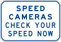 (G6-254) Speed Cameras Check Your Speed Now (used in New South Wales)