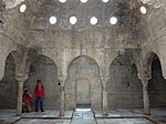 The warm room or central room (bayt al-wastani) of the bathhouse