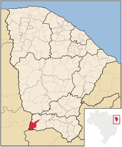 Location of Salitre in the State of Ceará