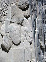 Part of one of the bas-reliefs on the Soissons war memorial