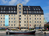 The hotel seen from the water