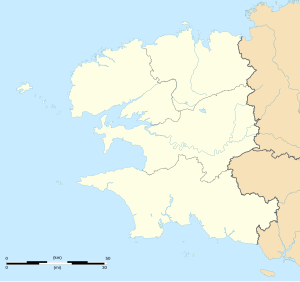 朗代诺在菲尼斯泰尔省的位置