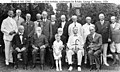 Bayley is standing second from right in this photo of retired flag officers taken at the 85th birthday party of Rear Admiral George C. Remey on 10 August 1926.